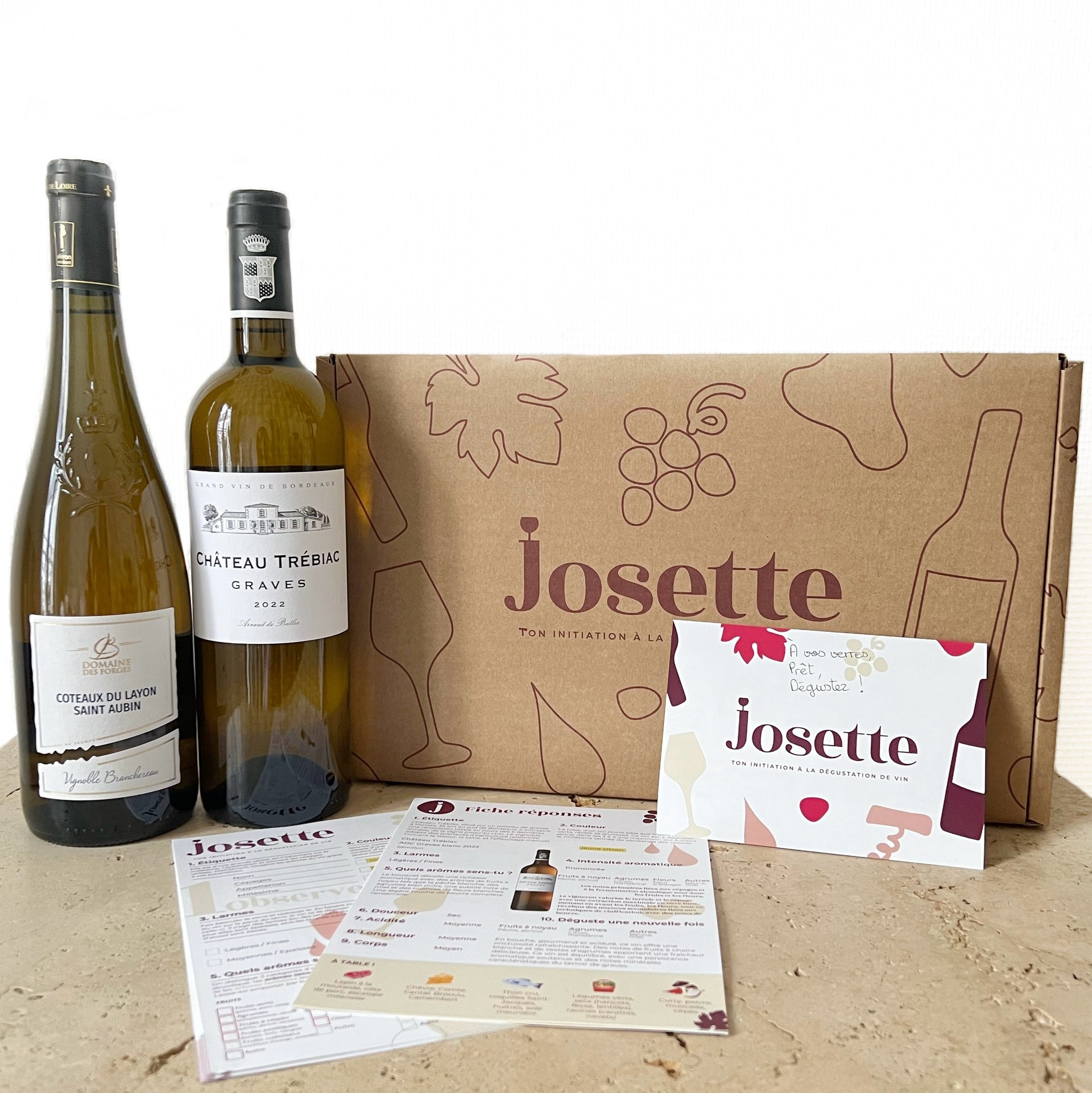 Coffret initiation vin blanc – Josette Dégustation